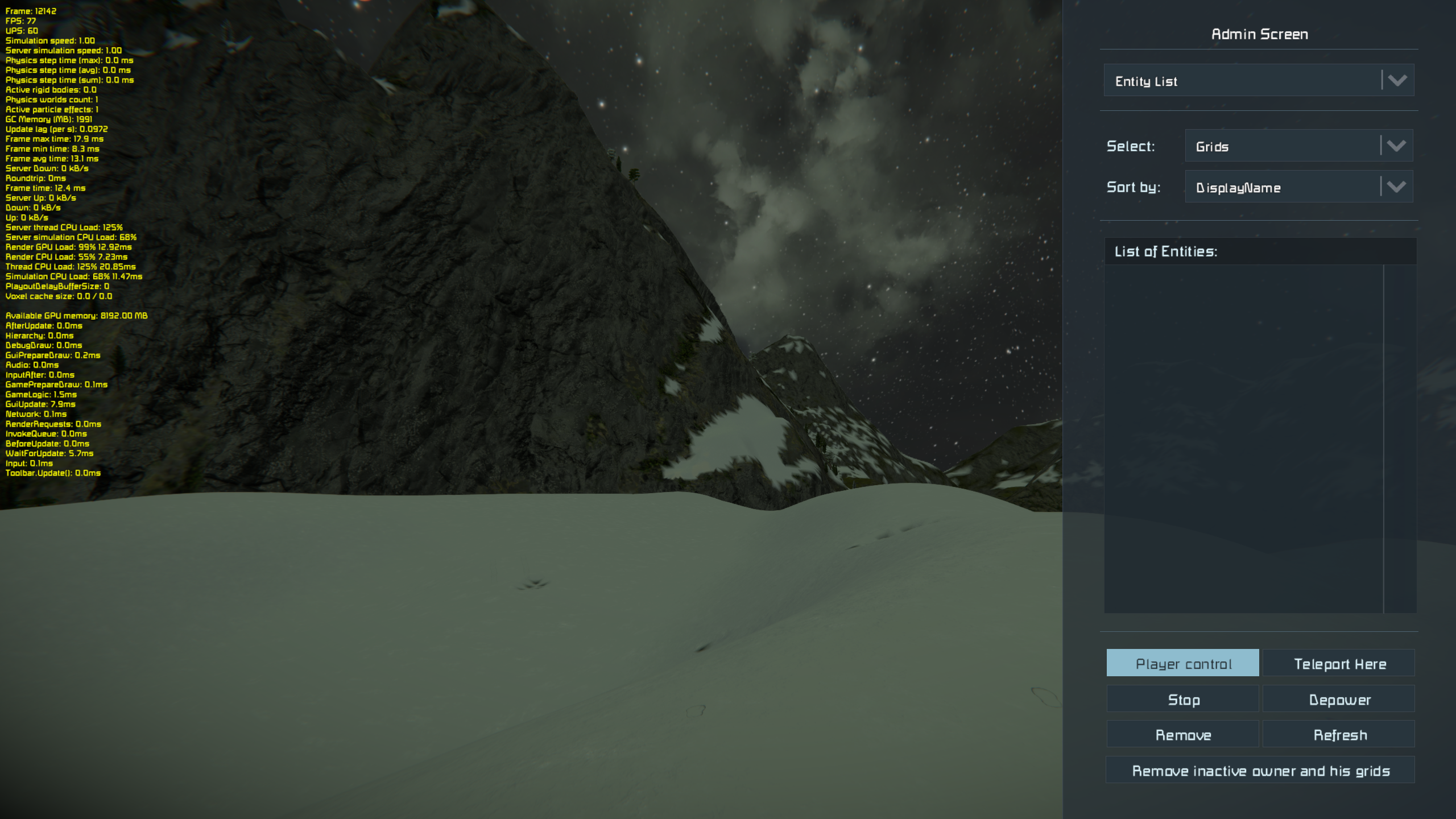 debug-screen