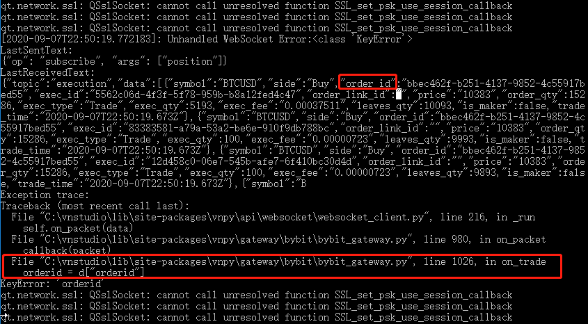 Bybit\u63a5\u53e3on_trade\u51fd\u6570\u62a5KeyError \u00b7 Issue #2658 \u00b7 vnpy\/vnpy \u00b7 GitHub