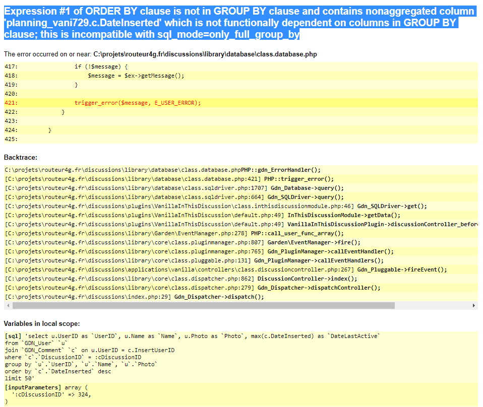 VanillaInThisDiscussion error when mysql strict mode is enabled · Issue ...