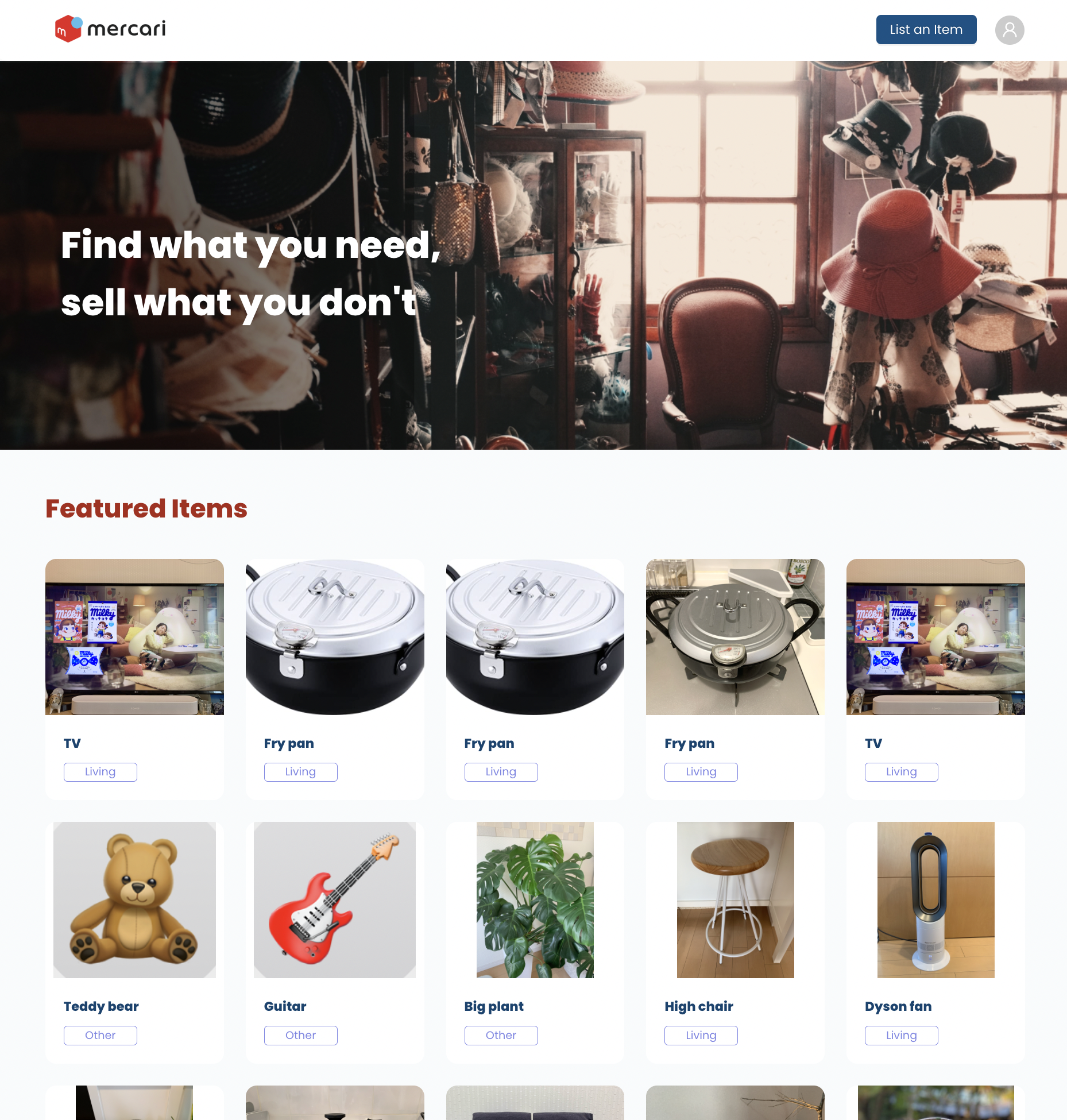 GitHub - yuting0203/mercari-build-hackathon-team14
