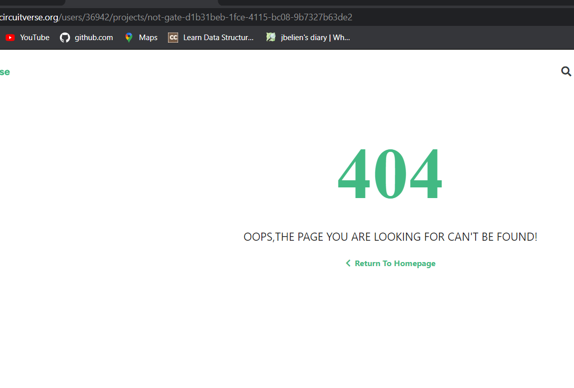 404 Button in Collaborated Projects Section when Clicked on Project more Button it ...