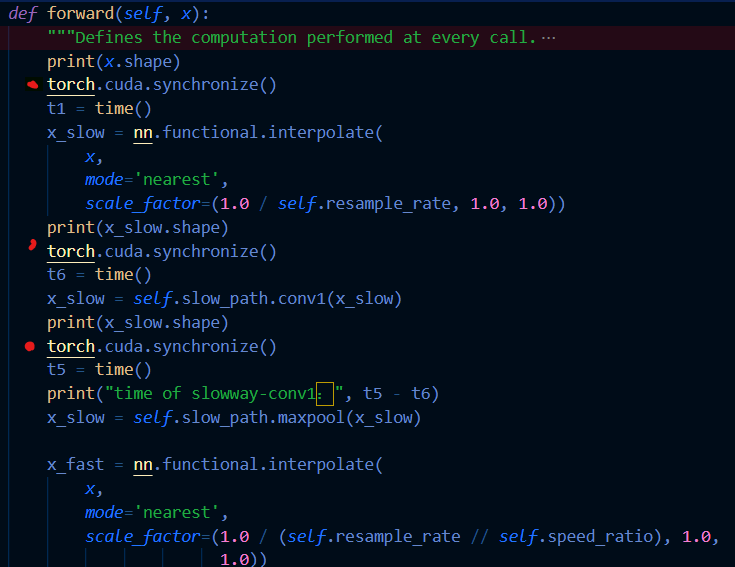 Slow slowfast inference speed (action recognition version) caused by a ...