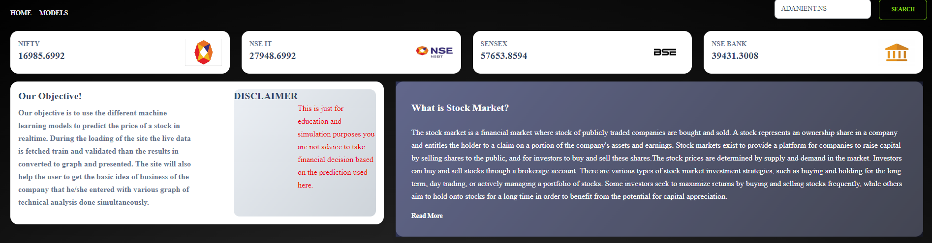 GitHub - AdvaitDhakad/Stock_Prediction_Web_Interface · GitHub