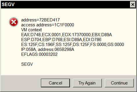 nb error 2