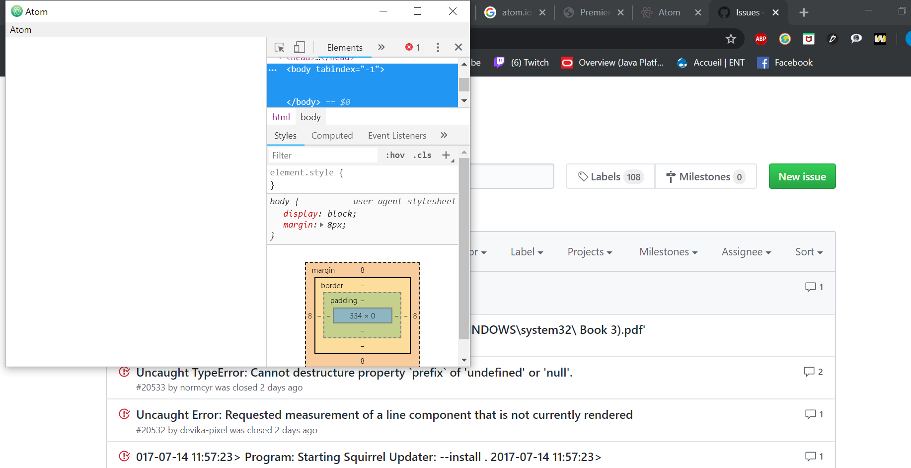 Unusual window since wamp installation · Issue #20544 · atom/atom · GitHub