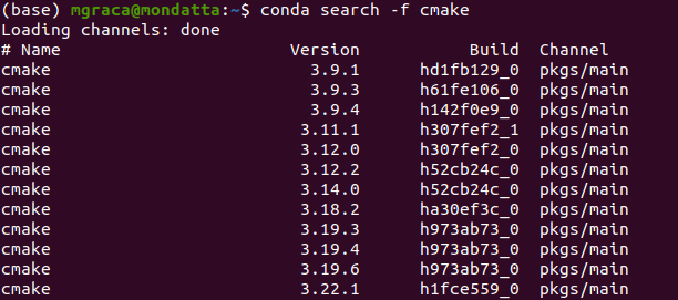 default-channel-cmake-versions