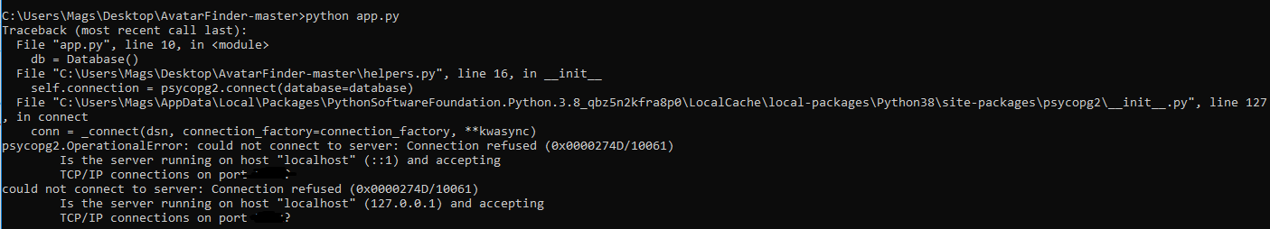 Error when I run the code · Issue #1 · AnalystAssertiveAmbition ...