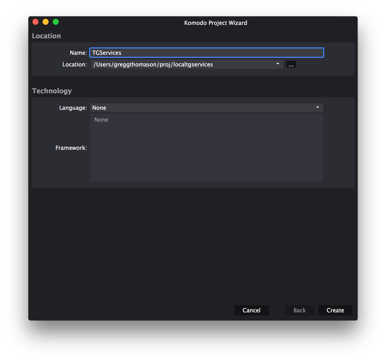 New Project failing with "source control component could not be ...