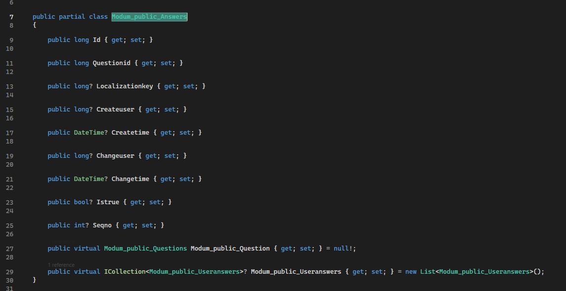 i changed scaffolddbcontext template for class name its work but i