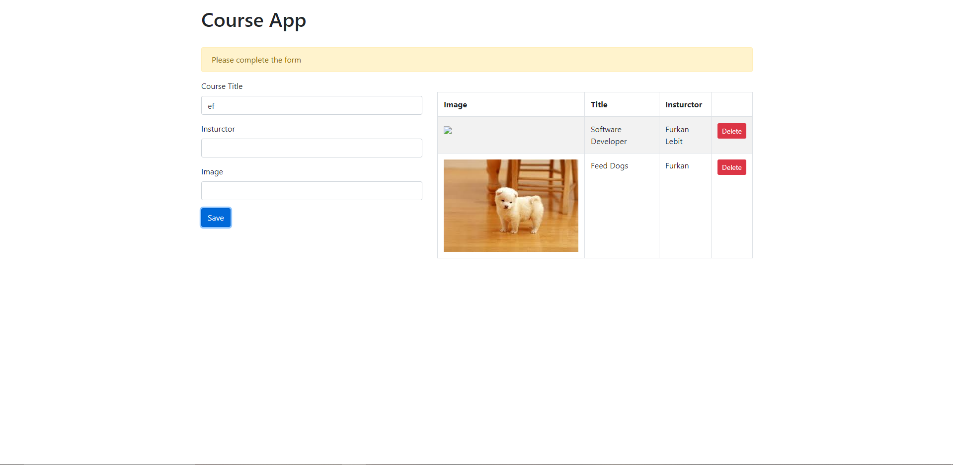 GitHub - furkanlebit7/Course-App: Course app using JS with Local Storage