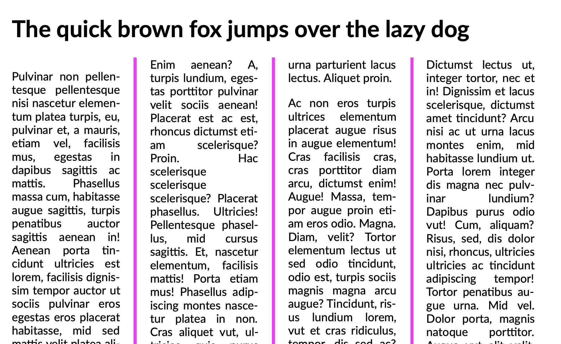 First line issue with multicolumns · Issue 7 · pagedjs/pagedjs · GitHub