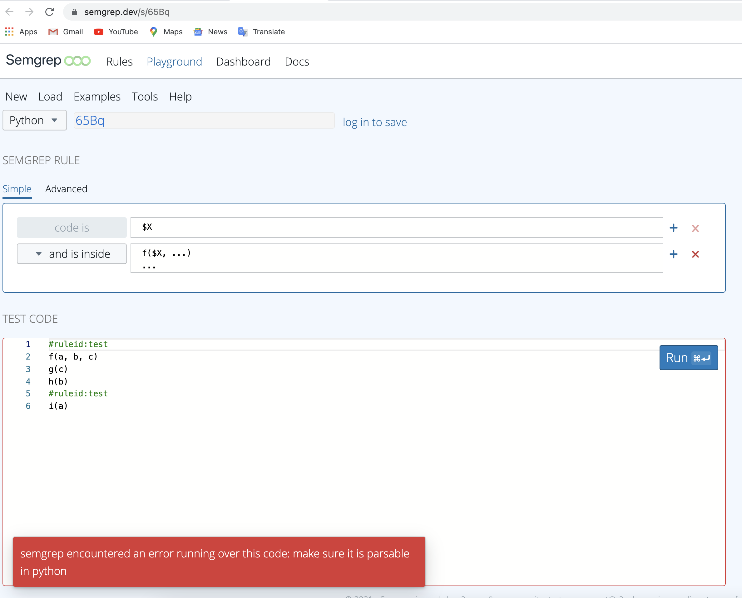 Regression due to `pattern: $X` optimization · Issue #3476 · semgrep ...