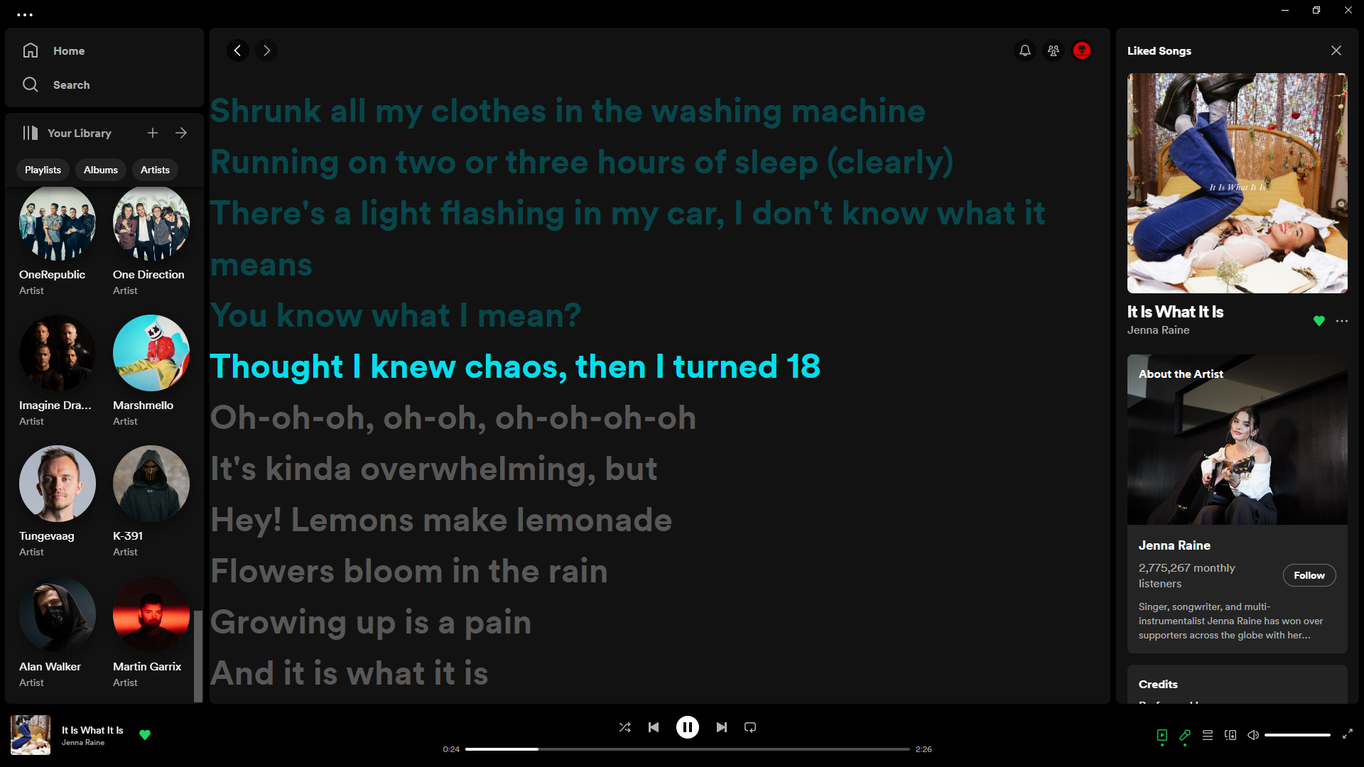 Old Lyrics show up on the left without margin · Issue 485 · SpotXOfficial/SpotX · GitHub