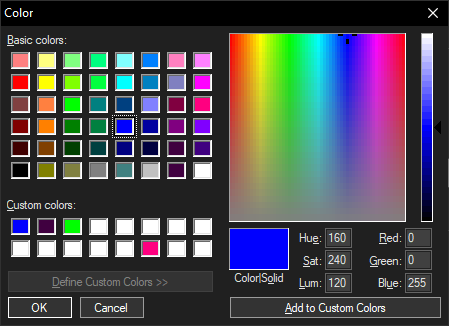 ColourPopup's ChooseColor dialog does not handle dark mode · Issue ...