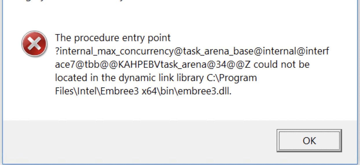 TBBrelated error for software compiled with Embree 3.2.2 · Issue 215
