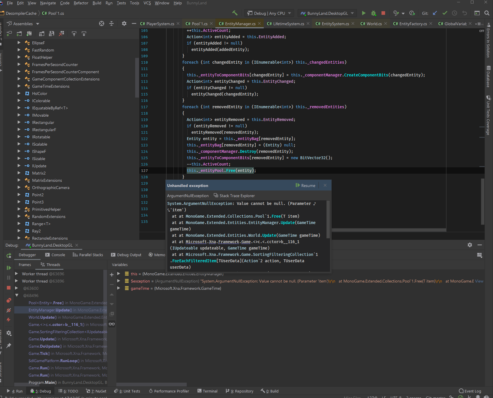 ArgumentNullException In EntityManager Update Issue 657 