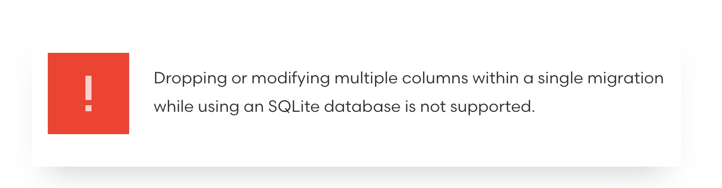 [8.x] SQLite add column + drop column ignores add statement · Issue ...
