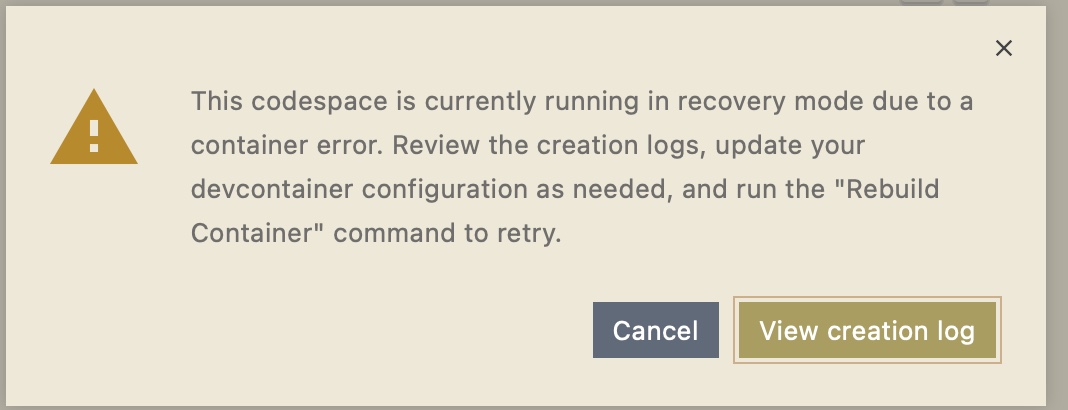 Codespace not working · community · Discussion #4540 · GitHub