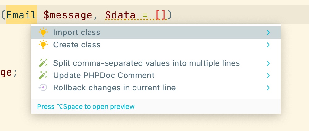 Import class references through the contextual menu · Issue #1925 ...