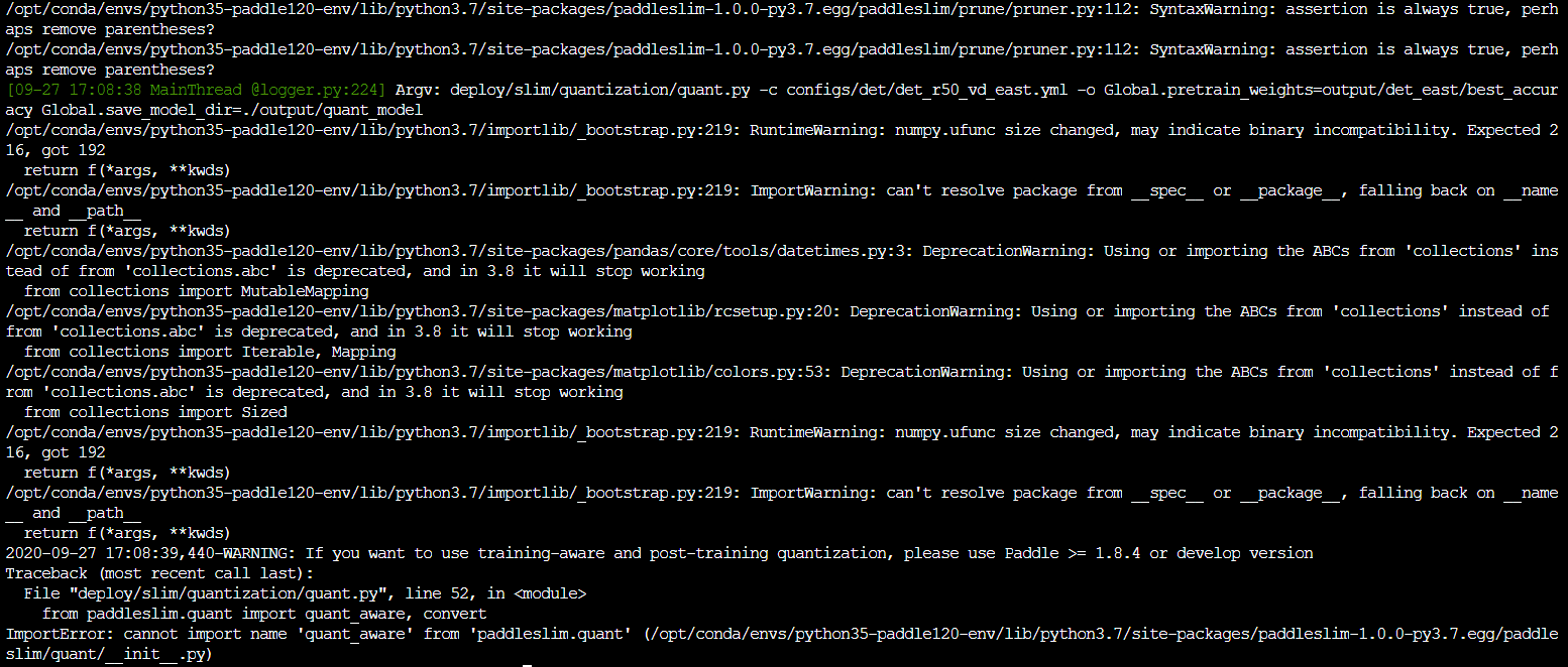 敏感度分析报错 · Issue #860 · PaddlePaddle/PaddleOCR · GitHub