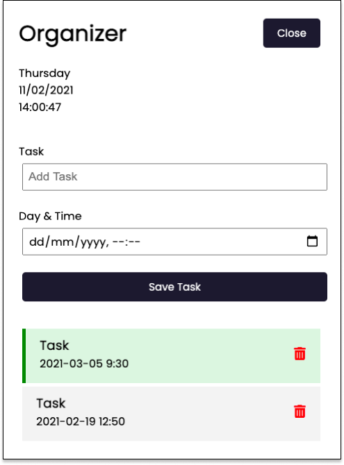 GitHub - emilialach91/Organizer-App: The organizer app is a perfect ...
