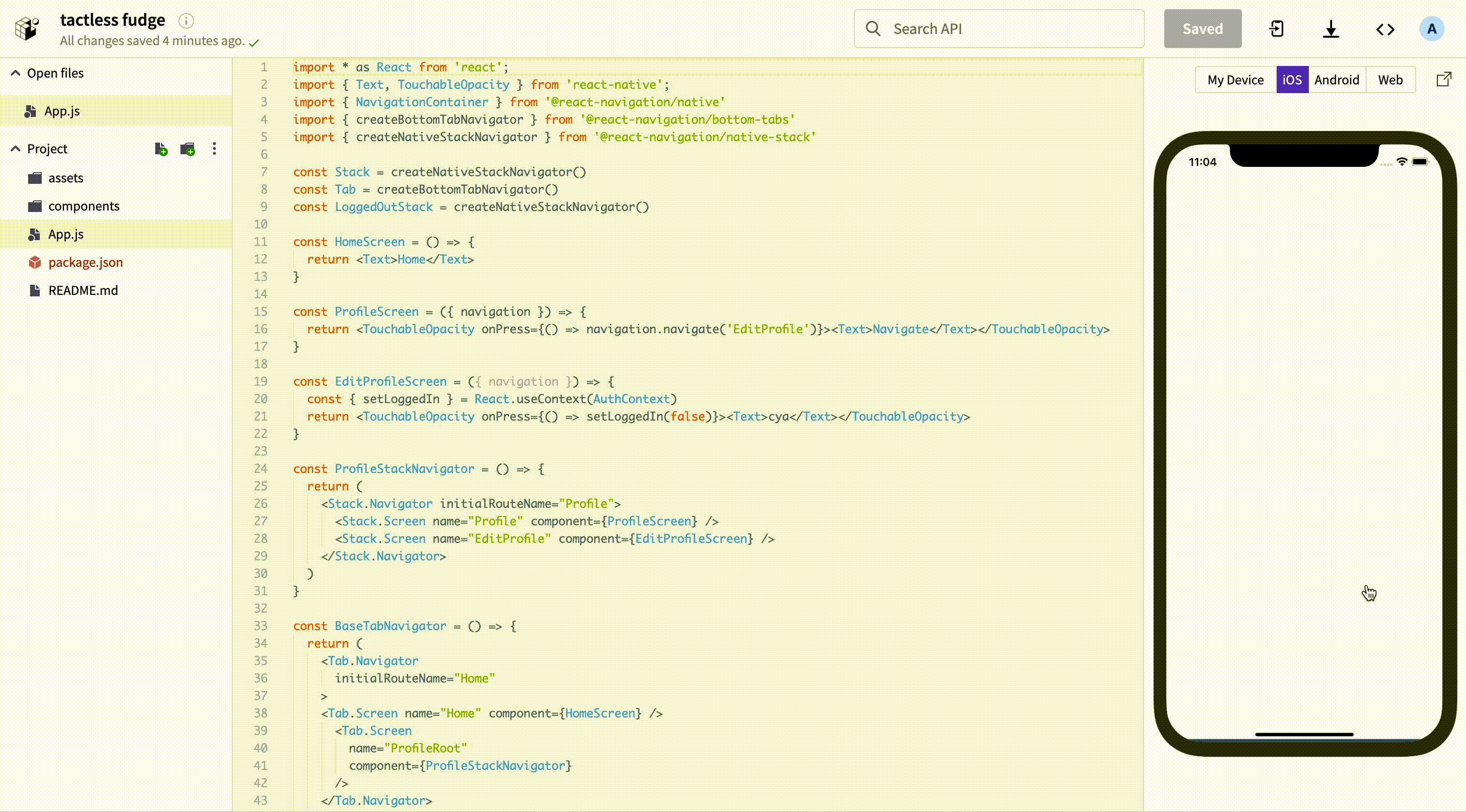 Bug with logging out flow using nested navigator (stack nested within ...