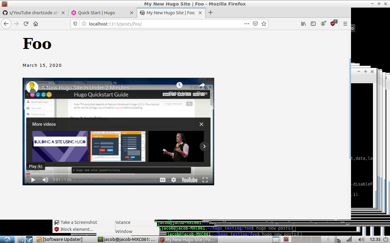 YouTube Shortcodes don't work · Issue #7047 · gohugoio/hugo · GitHub