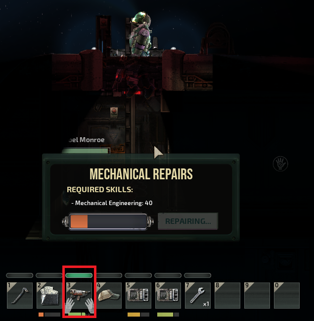 R29 Docking hatch is repairable, but instead of by wrench it requires