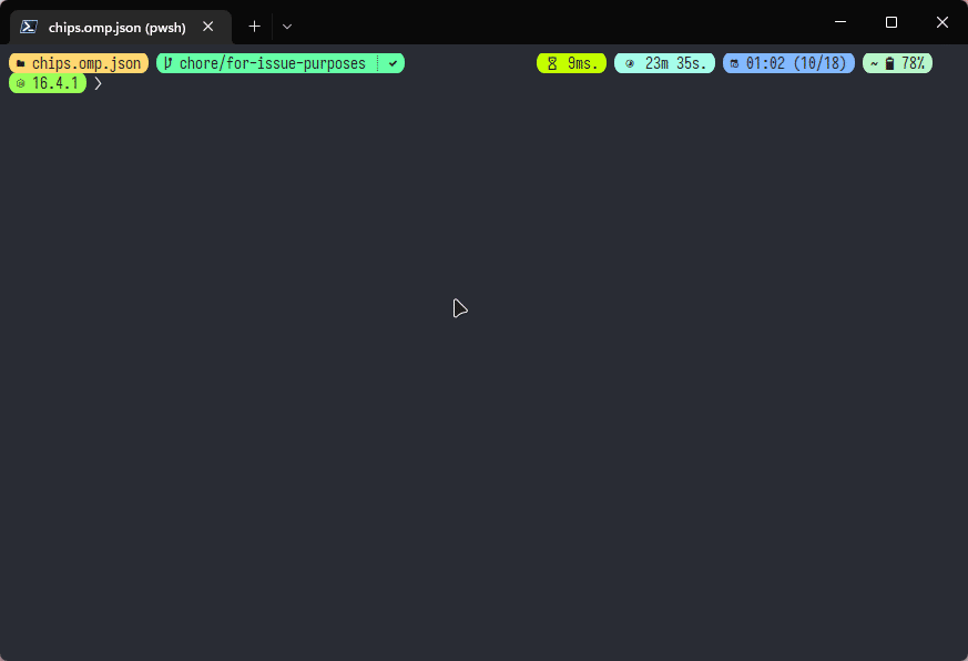 Node segment doesn't report missing executable after failed `nvm use X ...