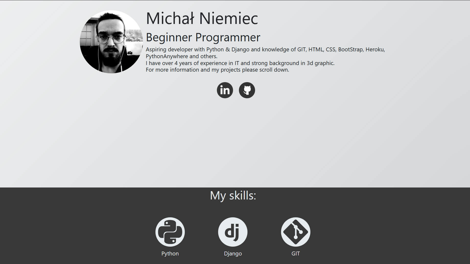 GitHub - m-niemiec/personal-portfolio: My old portfolio where I used to ...