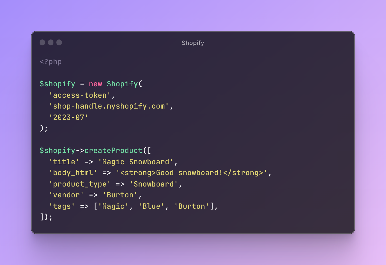 Laravel Shopify