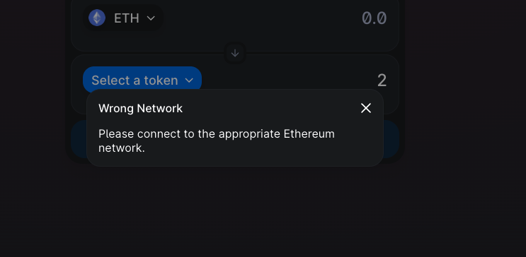Unsupported network causes app to crash. · Issue #2477 · Uniswap ...