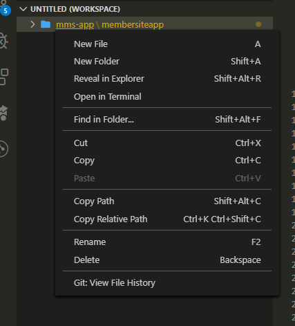"Remove Folder from Workspace" option not present if parent folder only ...