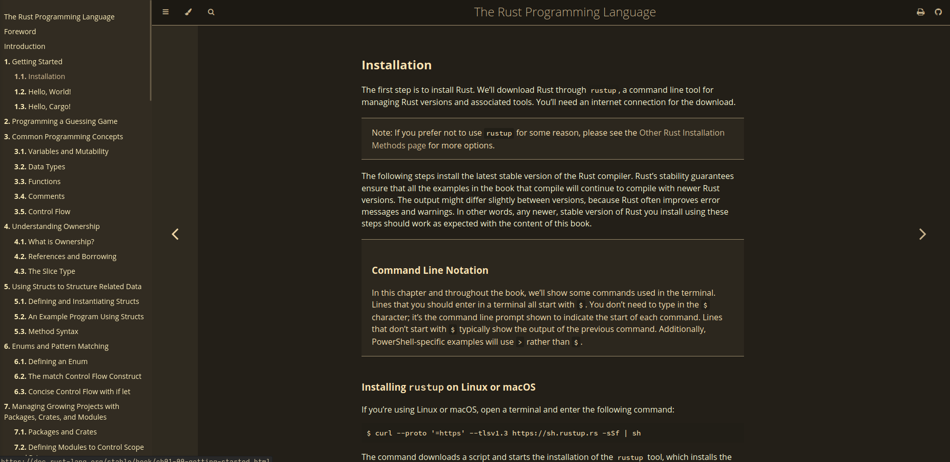 [Broken Website] The local rust book sidebar is not affected · Issue ...