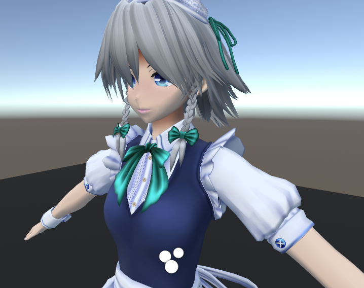 A clothing ramp being used on the whole mesh at once