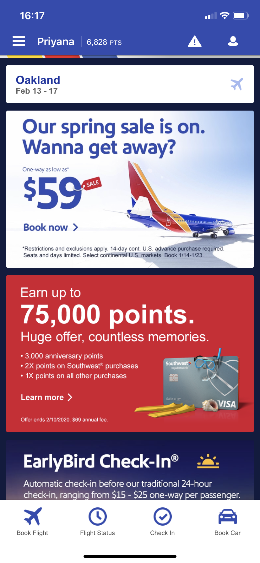 southwest