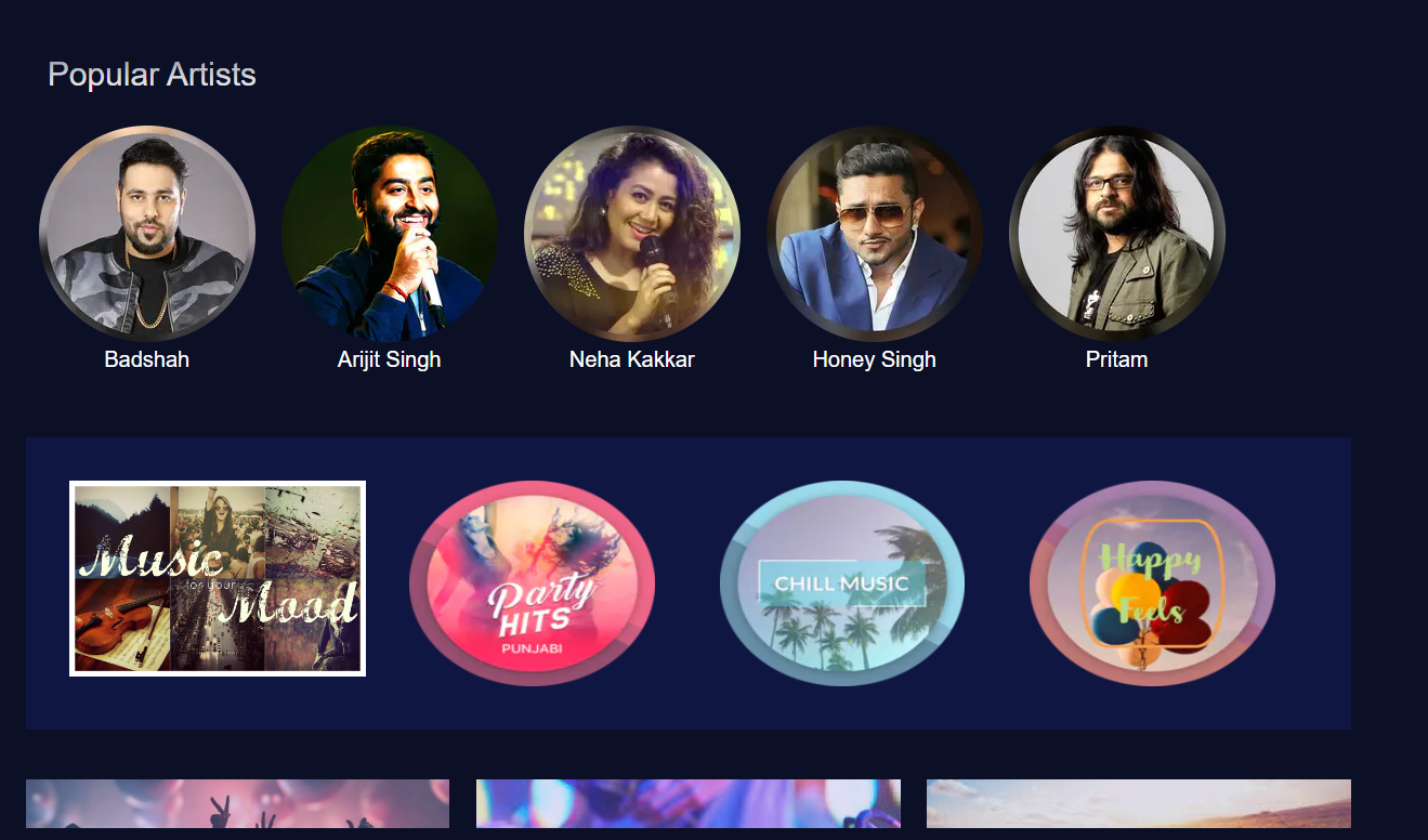 GitHub - saksham37/Music-Player: Fully responsive User Interface with ...