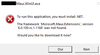 [Bug] Missing framework Microsoft.Maui.Extensions · Issue #1982 ...
