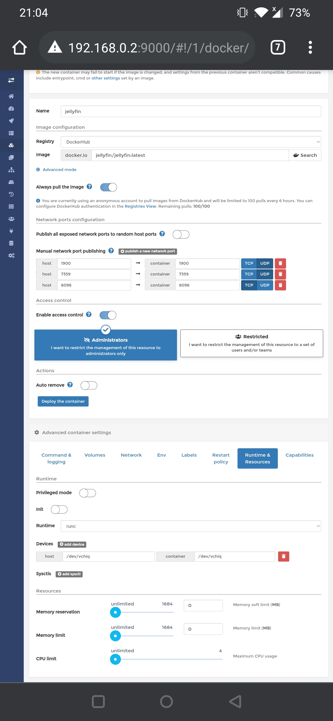 Hardware acceleration raspberry pi docker · Issue 6408 · jellyfin