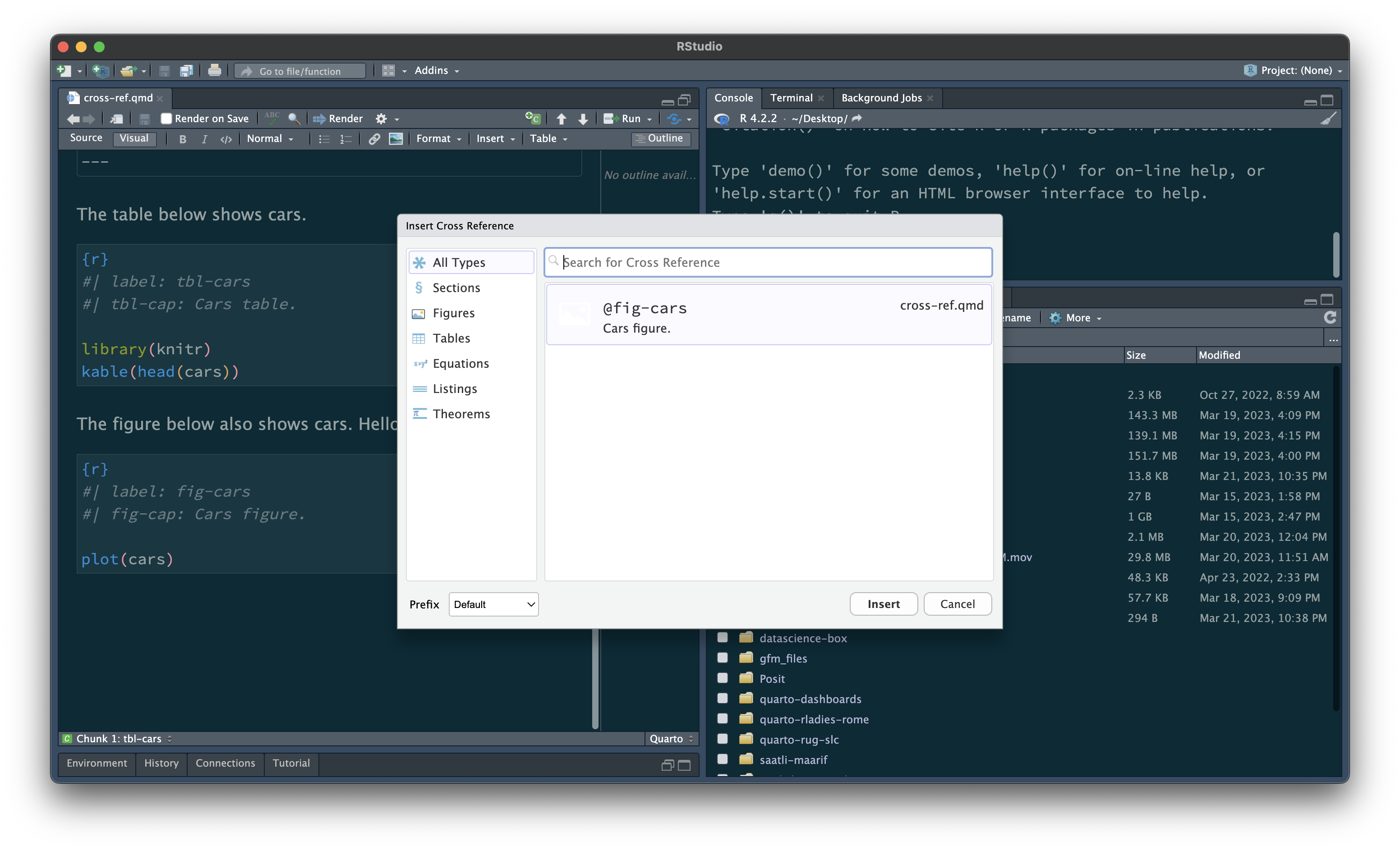 Icons in cross reference menu in the visual editor don't show up in ...