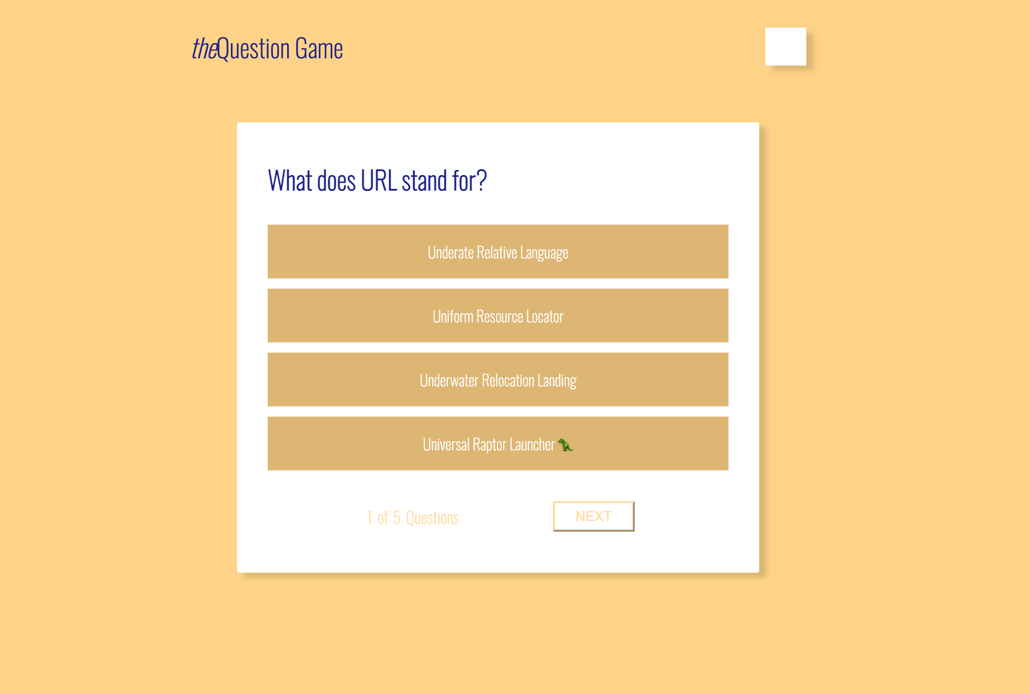 GitHub - drewlovato/challenge4-thequestiongame: DU BOOTCAMP - Challenge ...