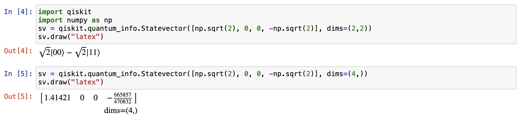Statevector drawer in LaTeX/"ket" mode does not work for non-qubit ...