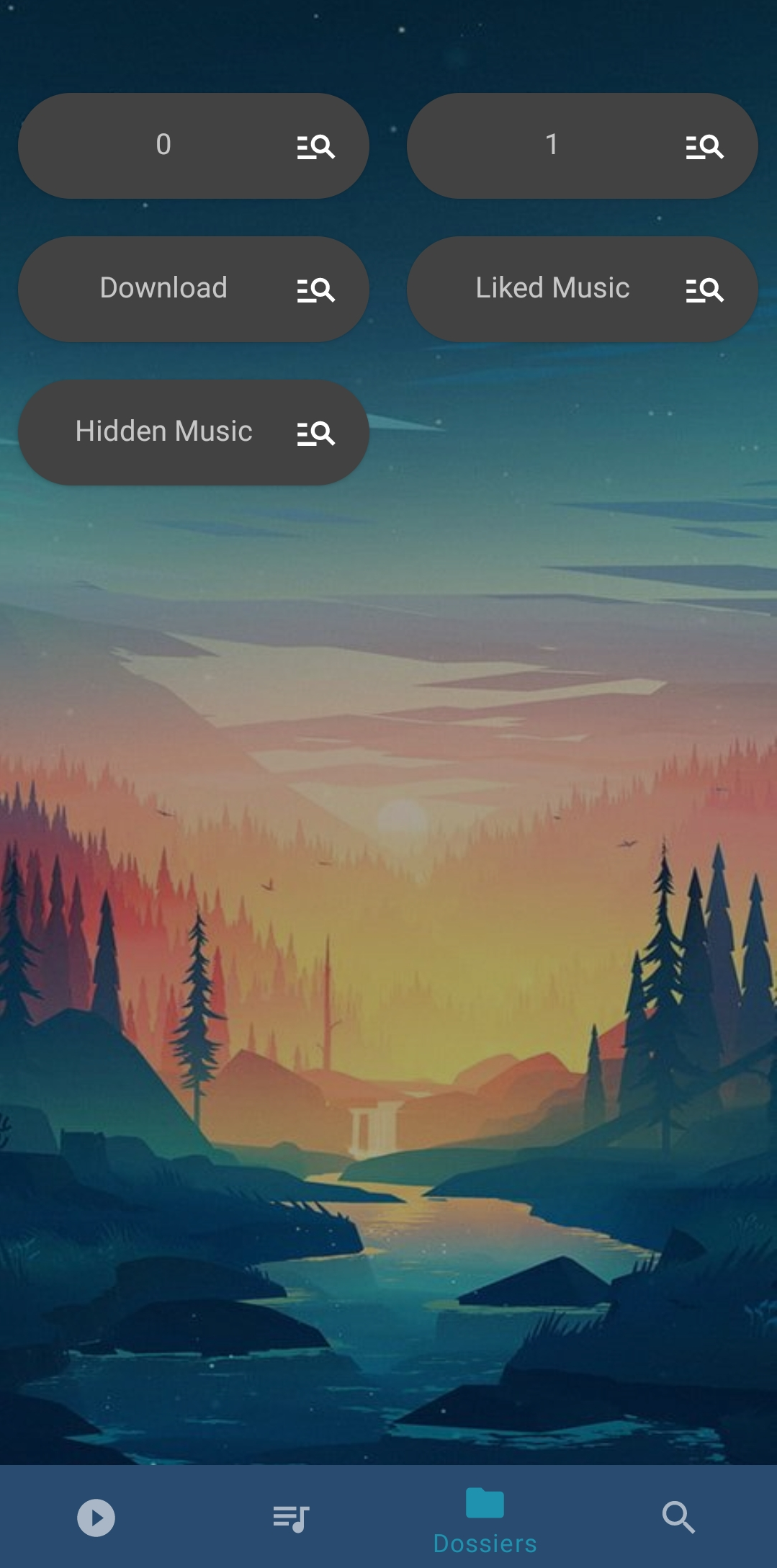 Musics folders page