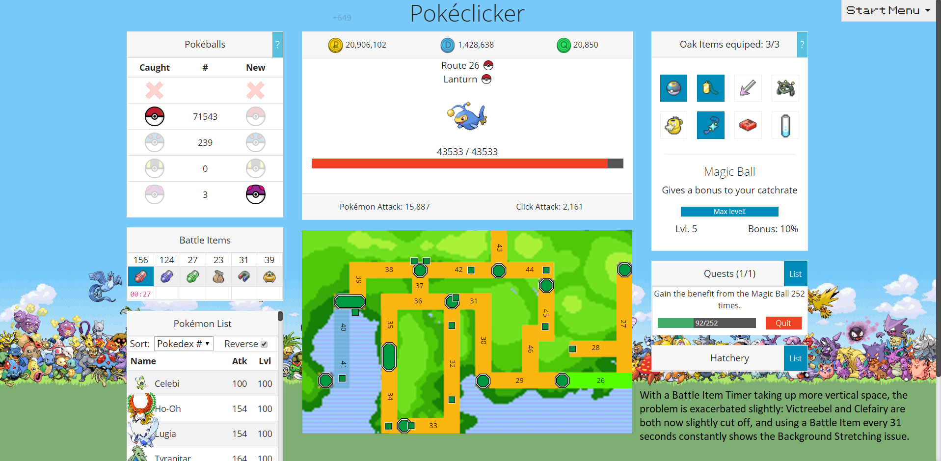 [BUG] Background Stretching · Issue #524 · pokeclicker/pokeclicker · GitHub