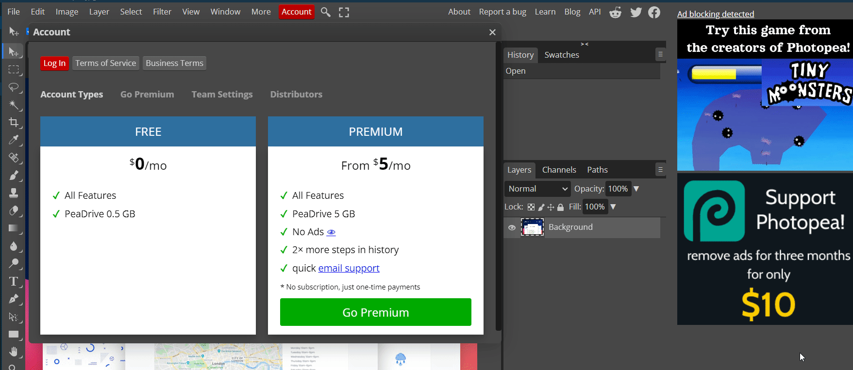 VS Code Login In Bug · Issue #5305 · photopea/photopea · GitHub