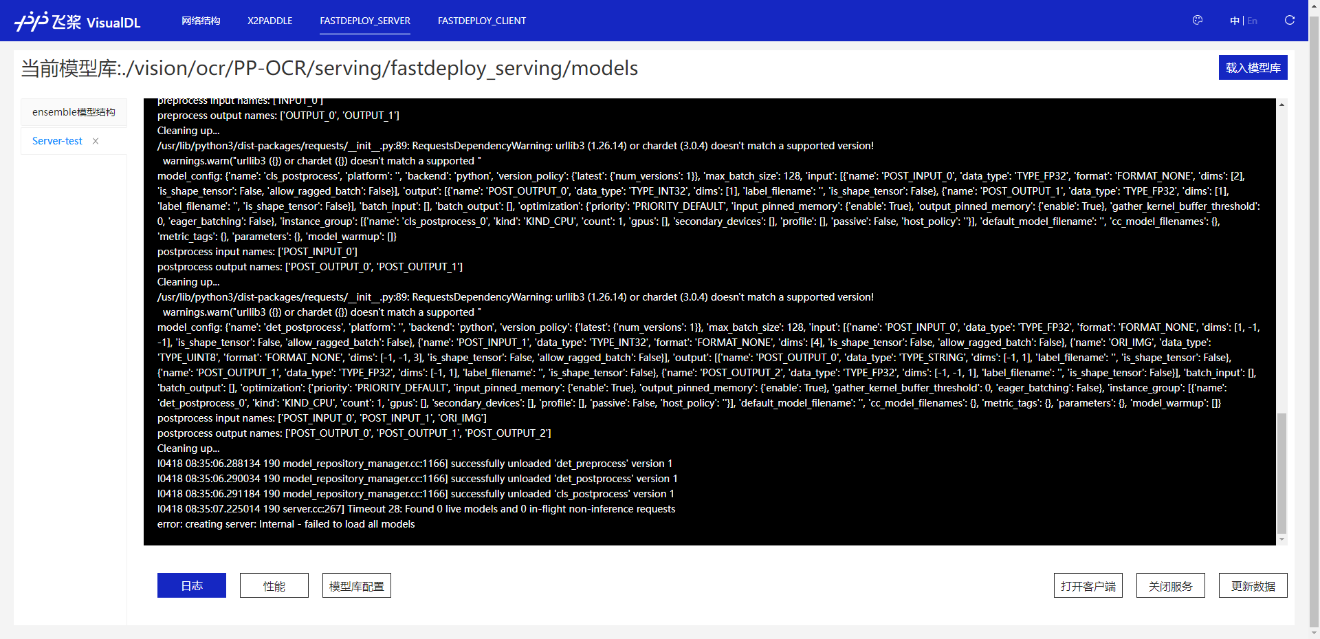 error: creating server: Internal - failed to load all models · Issue ...