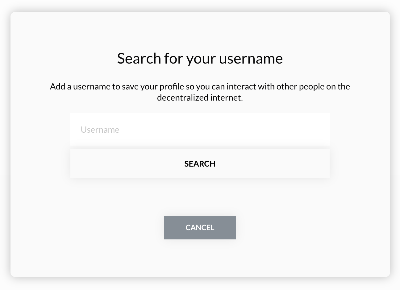 Search for username dialog button color · Issue 802 · stacksarchive