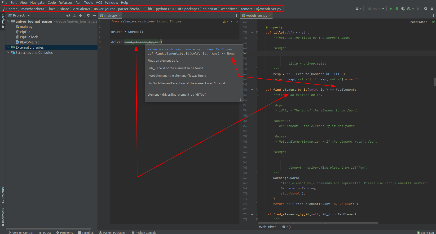 Fix PyCharm inspections / annotations / type hints support. · GitHub