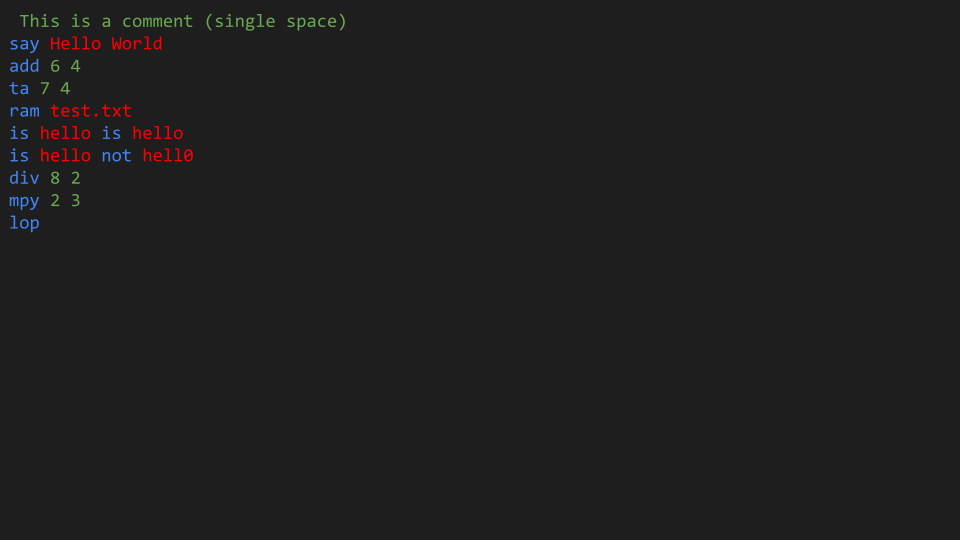 blang syntax highlighting · Issue #2422 · microsoft/monaco-editor · GitHub