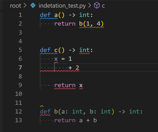 Flag indentation error without invalidating rest of file · Issue #3656 ...